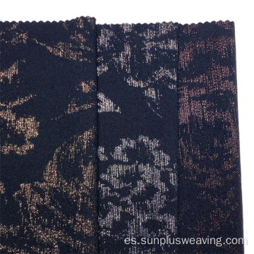 pantalones de las mujeres de tela de oro negro jacquard nuevo estilo